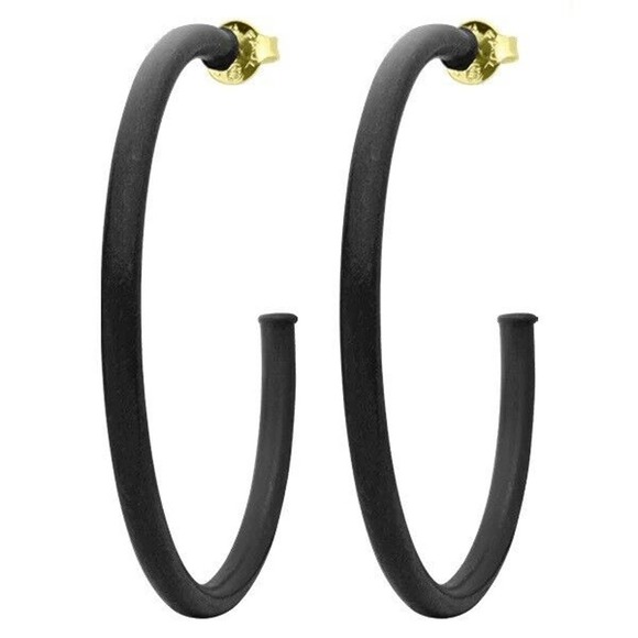 Sheila Fajl Small Hammered Everybody's Favorite Hoop- Brushed Gold main image 1